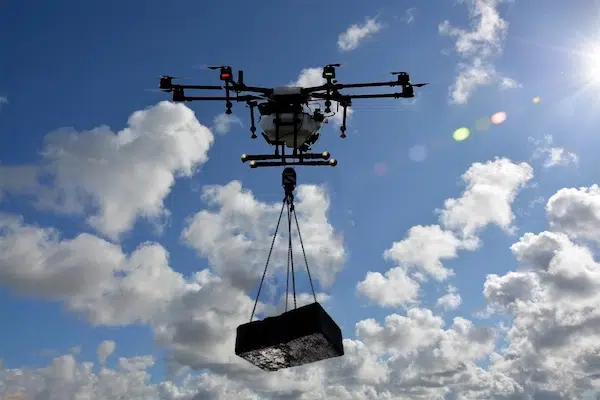drone carrying heavy load