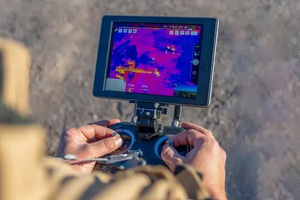 Drone with thermal camera