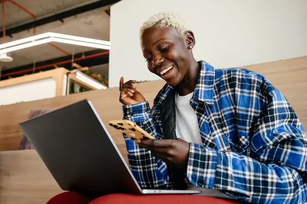 mobile device or computer