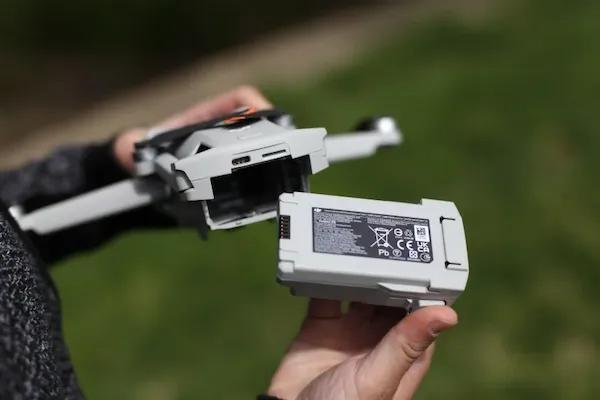 Remove and Discharge the Drone Batteries