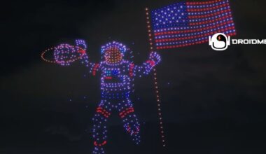 what drones are used for light shows